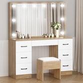 Hoxton Room 2 Piece Asse Dressing Table &amp; Stool Set