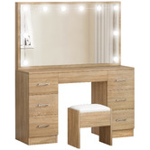Hoxton Room 2 Piece Asse Dressing Table &amp; Stool Set