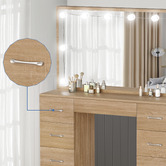 Hoxton Room 2 Piece Asse Dressing Table &amp; Stool Set