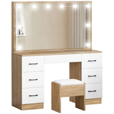 Hoxton Room 2 Piece Asse Dressing Table &amp; Stool Set