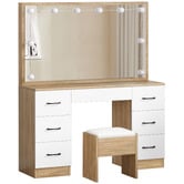 Hoxton Room 2 Piece Asse Dressing Table &amp; Stool Set