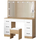 Hoxton Room 2 Piece Asse Dressing Table &amp; Stool Set