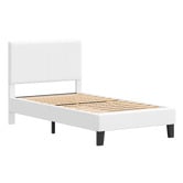 Hoxton Room White Kyle Faux Leather Bed
