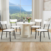 Hoxton Room Sierra Teddy Velvet Dining Chairs