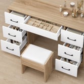 Hoxton Room 2 Piece Asse Dressing Table &amp; Stool Set