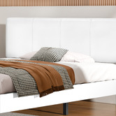 Hoxton Room White Kyle Faux Leather Bed