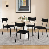 Hoxton Room Sierra Teddy Velvet Dining Chairs