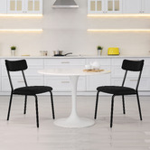 Hoxton Room Sierra Teddy Velvet Dining Chairs