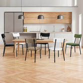 Hoxton Room Sierra Teddy Velvet Dining Chairs