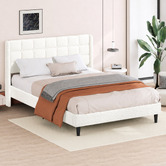 Hoxton Room White Zadie Boucle Bed