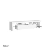 Hoxton Room Grace 2 Drawer Entertainment Unit with LED
