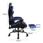 Hoxton Room Aeruth Massage &amp; Gaming Chair with Footrest