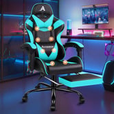 Hoxton Room Aeruth Massage &amp; Gaming Chair with Footrest