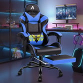 Hoxton Room Darius Faux Leather Gaming Chair with Lumbar Massage