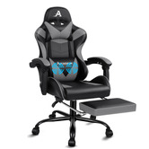 Hoxton Room Darius Faux Leather Gaming Chair with Lumbar Massage