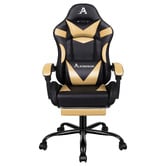 Hoxton Room Delina LED Massage &amp; Gaming Chair with Footrest