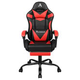 Hoxton Room Delina LED Massage &amp; Gaming Chair with Footrest