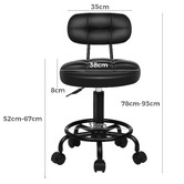 Hoxton Room Lora Faux Leather Salon Stool