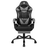 Hoxton Room Delina LED Massage &amp; Gaming Chair with Footrest