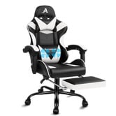 Hoxton Room Darius Faux Leather Gaming Chair with Lumbar Massage