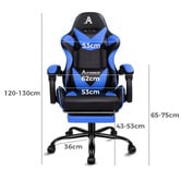 Hoxton Room Aeruth Massage &amp; Gaming Chair with Footrest