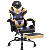 Hoxton Room Aeruth Massage &amp; Gaming Chair with Footrest