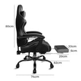 Hoxton Room Aeruth Massage &amp; Gaming Chair with Footrest