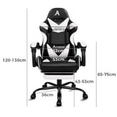 Hoxton Room Aeruth Massage &amp; Gaming Chair with Footrest
