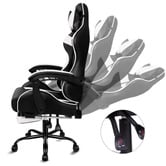 Hoxton Room Aeruth Massage &amp; Gaming Chair with Footrest