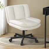 Hoxton Room Portham Boucle Office Chair with Castors