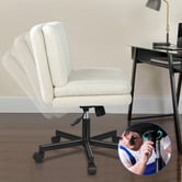 Hoxton Room Portham Boucle Office Chair with Castors
