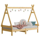 Hoxton Room Citali Pine Wood Teepee Single Bed Frame