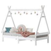 Hoxton Room Citali Pine Wood Teepee Single Bed Frame