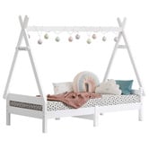 Hoxton Room Citali Pine Wood Teepee Single Bed Frame