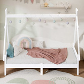 Hoxton Room Citali Pine Wood Teepee Single Bed Frame