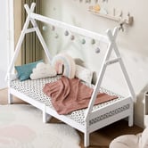 Hoxton Room Citali Pine Wood Teepee Single Bed Frame