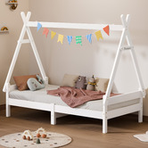 Hoxton Room Citali Pine Wood Teepee Single Bed Frame