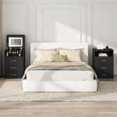 Hoxton Room 2 Piece Cassian LED Dressing Table &amp; Stool Set