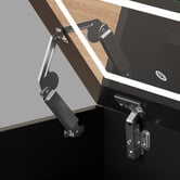 Hoxton Room 2 Piece Cassian LED Dressing Table &amp; Stool Set