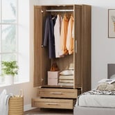 Hoxton Room Amelia 2 Drawer 2 Door Wardrobe