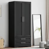 Hoxton Room Amelia 2 Drawer 2 Door Wardrobe