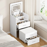 Hoxton Room 2 Piece Cassian LED Dressing Table &amp; Stool Set