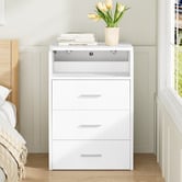 Hoxton Room 2 Piece Cassian LED Dressing Table &amp; Stool Set