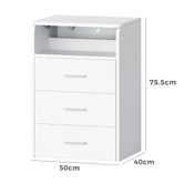 Hoxton Room 2 Piece Cassian LED Dressing Table &amp; Stool Set