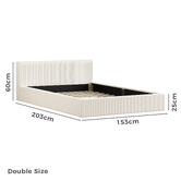 Hoxton Room Adeline Corduroy Bed Frame