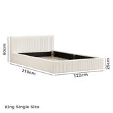 Hoxton Room Adeline Corduroy Bed Frame