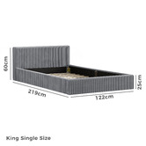 Hoxton Room Adeline Corduroy Bed Frame