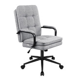 Hoxton Room Chloe Linen Home Office Chair