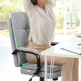Hoxton Room Chloe Linen Home Office Chair