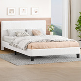 Hoxton Room White Kiana Boucle Bed